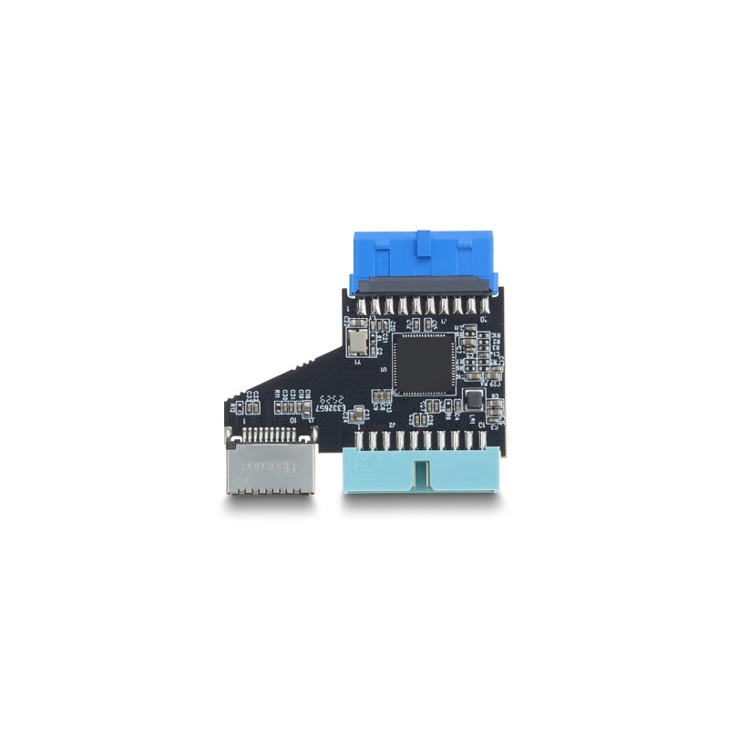 Delock USB 5 Gbps Hub 20 Pin Pfostenbuchse zu 1 x USB 5 Gbps 20 Pin Pfostenstecker und Type-E Key A Buchse
