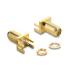 Delock SMA End-Launch-Buchse gerade an Leiterplatte bis 1,7 mm Gewindelänge 9 mm