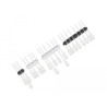 Delock Kabelhalter selbstklebend Kombi Set 4 Stück schwarz / weiß
