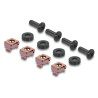 Delock 10″ 1 HE Rackblende für 4 Lüfter 40 x 40 mm dunkelgrau