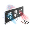 Delock 10″ 2 HE Rackblende für 3 Lüfter 60 x 60 mm dunkelgrau