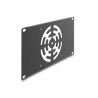 Delock 10″ 3 HE Rackblende für 1 Lüfter 120 x 120 mm dunkelgrau
