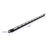 Delock 19″ 0,5 HE Panel mit Kabelbinderbefestigung schwarz