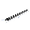 Delock 19″ 0,5 HE Panel L-Form 22 mm mit Kabelbinderbefestigung schwarz