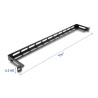 Delock 19″ 0,5 HE Panel L-Form 80 mm mit Kabelbinderbefestigung schwarz