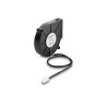 Delock Radiallüfter / Lüftergebläse 12 V DC 75 x 75 x 15 mm mit 3-Pin Lüfteranschluss, schwarz