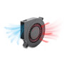 Delock Radiallüfter / Lüftergebläse 12 V DC 75 x 75 x 15 mm mit 3-Pin Lüfteranschluss, schwarz