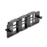 Delock Adapter Panel für Keystone Module 6 Port schwarz