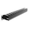 Delock 19″ Kabelmanagement Rangierpanel mit Bürste 1 HE schwarz
