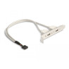 Delock Slotblech 2 x USB 2.0 Typ A Buchse extern