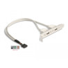Delock Slotblech 2 x USB 2.0 Typ A Buchse extern