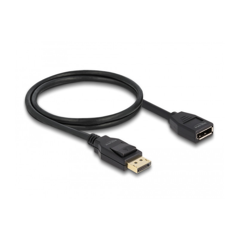 Delock DisplayPort 1.2 Verlängerungskabel 4K 60 Hz 1 m