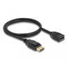 Delock DisplayPort 1.2 Verlängerungskabel 4K 60 Hz 1 m