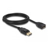 Delock DisplayPort 1.2 Verlängerungskabel 4K 60 Hz 2 m