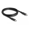 Delock USB4™ 40 Gbps Kabel koaxial 1,2 m USB PD 3.1 Extended Power Range 240 W