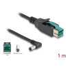 Delock PoweredUSB Kabel Stecker 12 V zu DC 5,5 x 2,1 mm Stecker gewinkelt 1 m