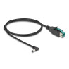 Delock PoweredUSB Kabel Stecker 12 V zu DC 5,5 x 2,1 mm Stecker gewinkelt 1 m