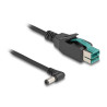 Delock PoweredUSB Kabel Stecker 12 V zu DC 5,5 x 2,1 mm Stecker gewinkelt 3 m