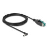 Delock PoweredUSB Kabel Stecker 12 V zu DC 5,5 x 2,1 mm Stecker gewinkelt 3 m