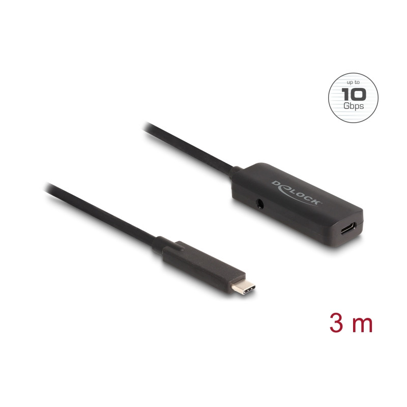 Delock Aktives USB 10 Gbps Verlängerungskabel USB Type-C™ 3 m