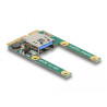 Delock Mini PCIe I/O 1 x USB 2.0 Typ-A Buchse full size / half size