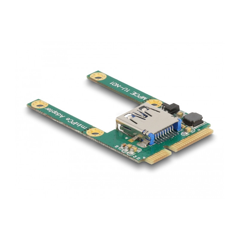 Delock Mini PCIe I/O 1 x USB 2.0 Typ-A Buchse full size / half size