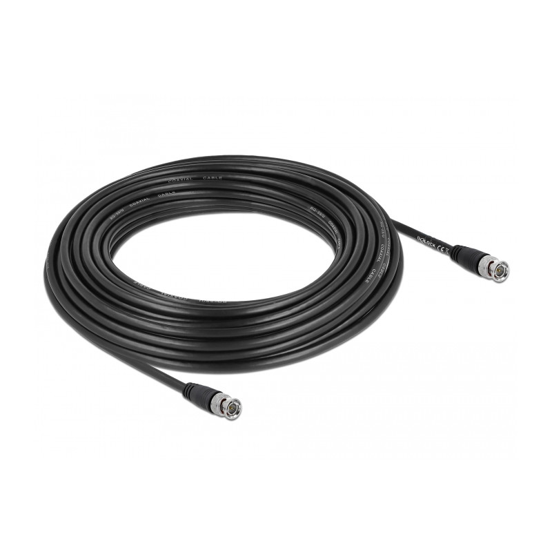 Delock Kabel BNC Stecker zu BNC Stecker 75 Ohm 15 m