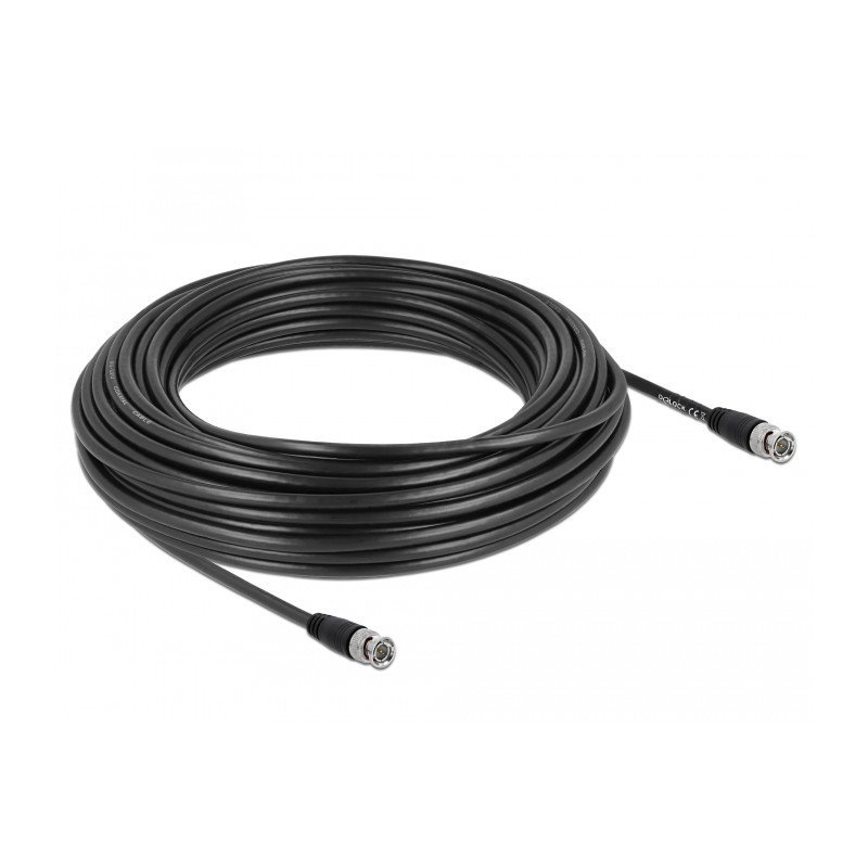 Delock Kabel BNC Stecker zu BNC Stecker 75 Ohm 20 m
