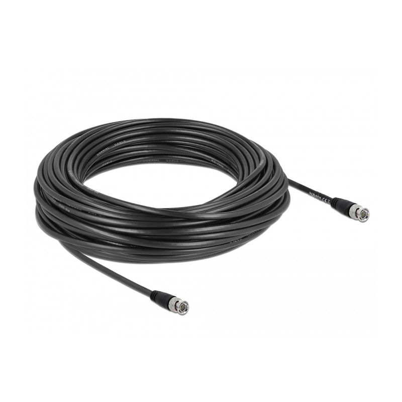 Delock Kabel BNC Stecker zu BNC Stecker 75 Ohm 25 m