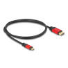 Delock USB Type-C™ zu DisplayPort Kabel (DP Alt Mode) 8K 30 Hz mit HDR Funktion 1 m rot