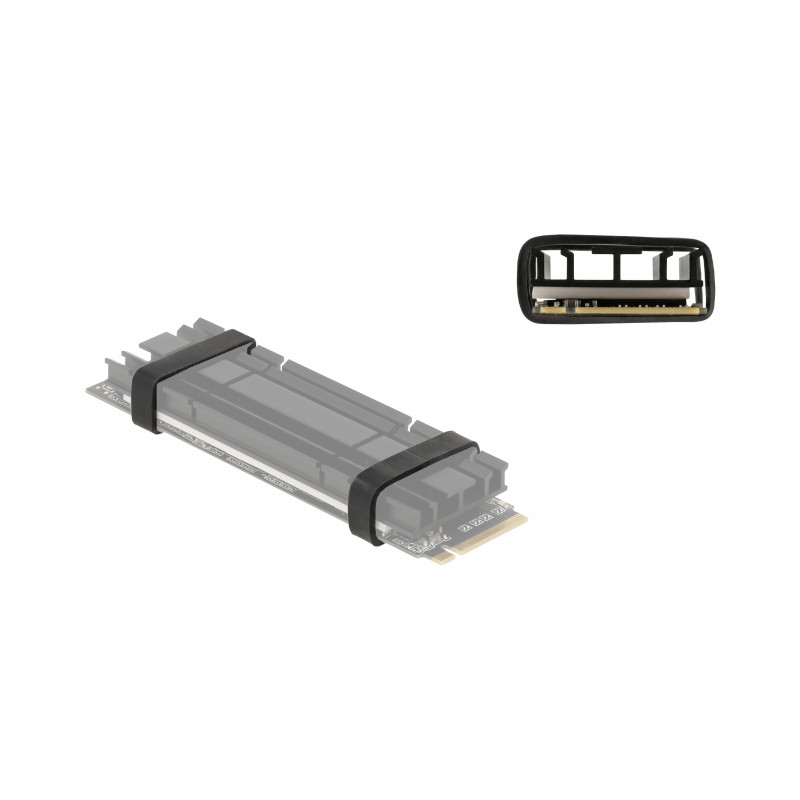Delock Gummiring zur Befestigung für M.2 SSD und Kühlkörper schwarz 10 Stück