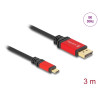 Delock USB Type-C™ zu DisplayPort Kabel (DP Alt Mode) 8K 30 Hz mit HDR Funktion 3 m rot