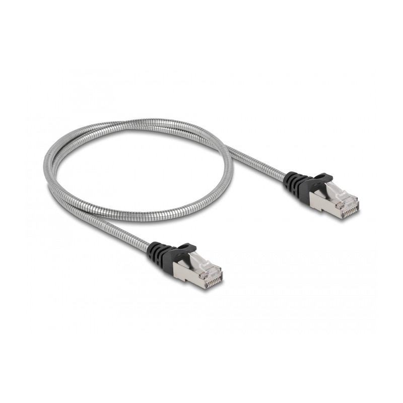 Delock RJ45 Kabel Cat.6A U/FTP mit Metallmantel 0,5 m