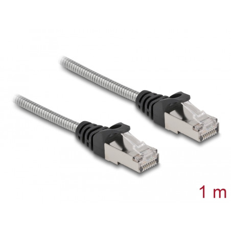 Delock RJ45 Kabel Cat.6A U/FTP mit Metallmantel 1 m