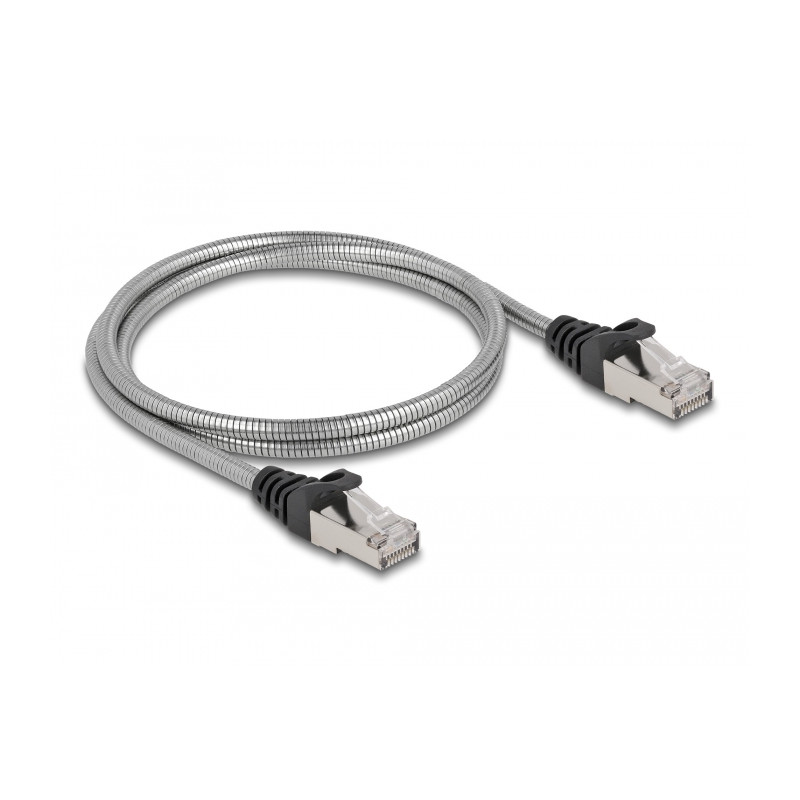 Delock RJ45 Kabel Cat.6A U/FTP mit Metallmantel 1 m