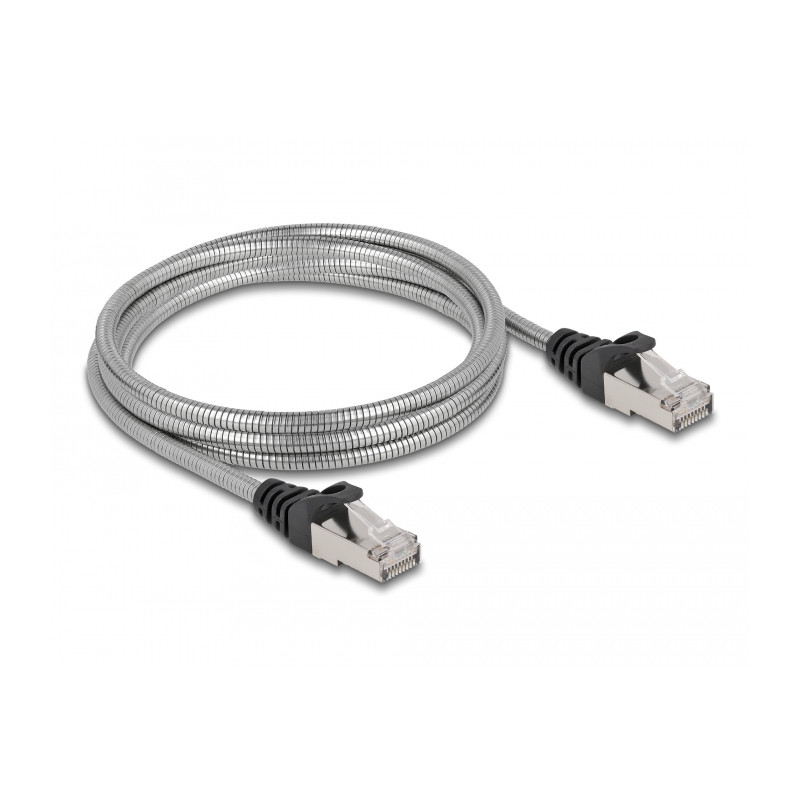 Delock RJ45 Kabel Cat.6A U/FTP mit Metallmantel 2 m