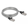 Delock RJ45 Kabel Cat.6A U/FTP mit Metallmantel 2 m