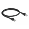 Delock Netzwerkkabel RJ45 Cat.6A F/UTP mit innerem Metallmantel 0,5 m