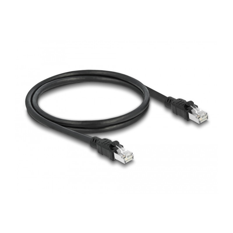 Delock Netzwerkkabel RJ45 Cat.6A F/UTP mit innerem Metallmantel 1 m