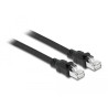 Delock Netzwerkkabel RJ45 Cat.6A F/UTP mit innerem Metallmantel 3 m