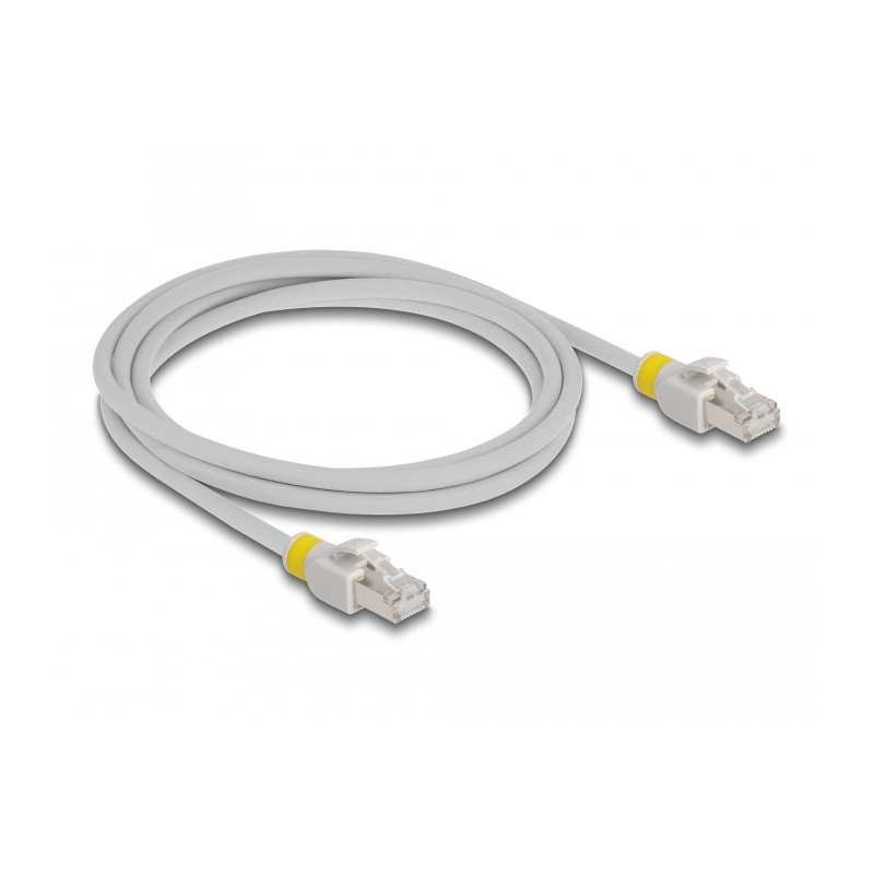 Delock Netzwerkkabel RJ45 Cat.6A S/FTP mit farbigen Clips 2 m