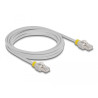 Delock Netzwerkkabel RJ45 Cat.6A S/FTP mit farbigen Clips 3 m