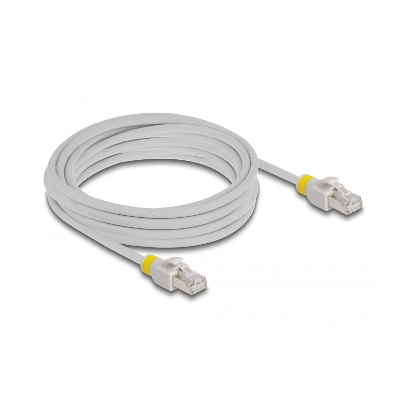 Delock Netzwerkkabel RJ45 Cat.6A S/FTP mit farbigen Clips 5 m