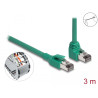 Delock RJ45 Netzwerkkabel PROFINET SF/UTP 90° gewinkelt 3 m grün