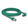Delock RJ45 Netzwerkkabel PROFINET SF/UTP 90° gewinkelt 3 m grün