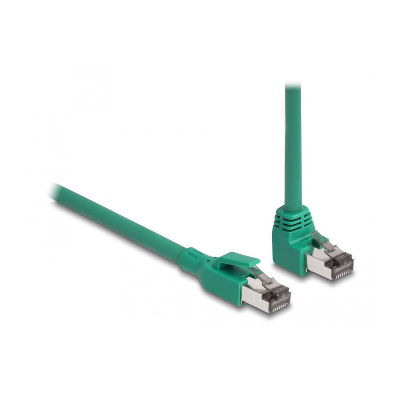 Delock RJ45 Netzwerkkabel PROFINET SF/UTP 90° gewinkelt 3 m grün