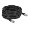 Delock RJ45 Netzwerkkabel Cat.6A S/FTP PE Outdoor 15 m schwarz