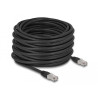 Delock RJ45 Netzwerkkabel Cat.6A S/FTP PE Outdoor 20 m schwarz