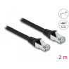 Delock RJ45 Netzwerkkabel Cat.6A S/FTP PUR Outdoor 2 m schwarz