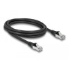 Delock RJ45 Netzwerkkabel Cat.6A S/FTP PUR Outdoor 2 m schwarz